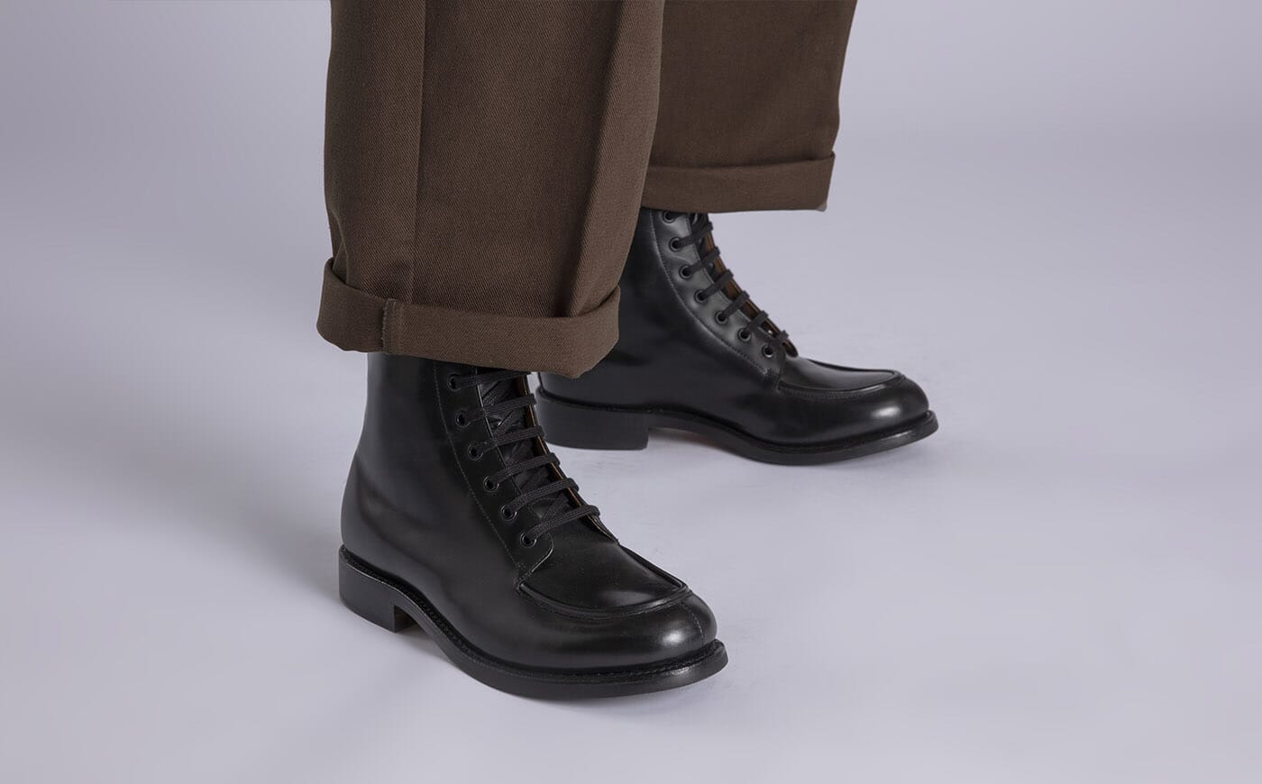 Black male boots sale