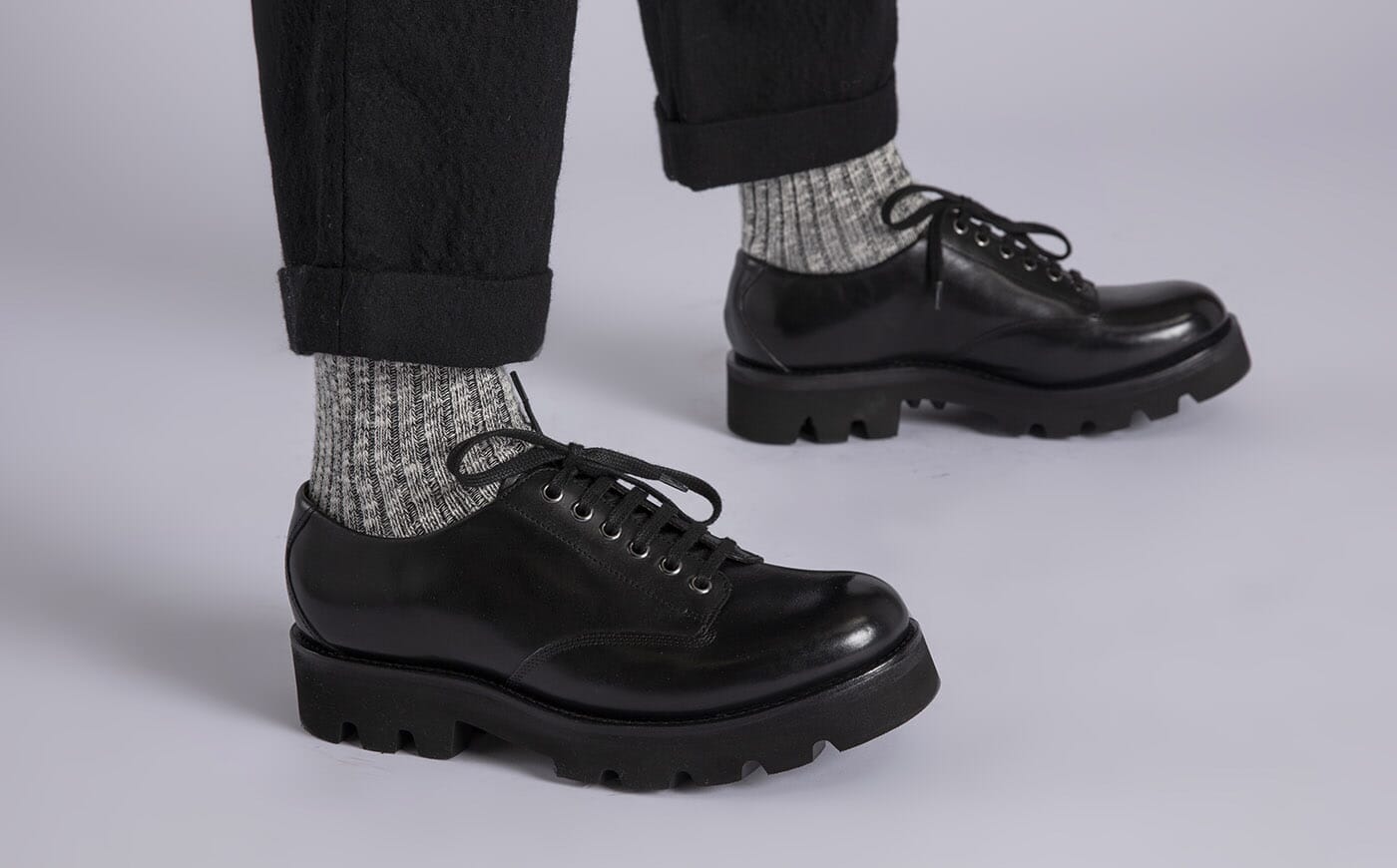 Grenson black shoes sales