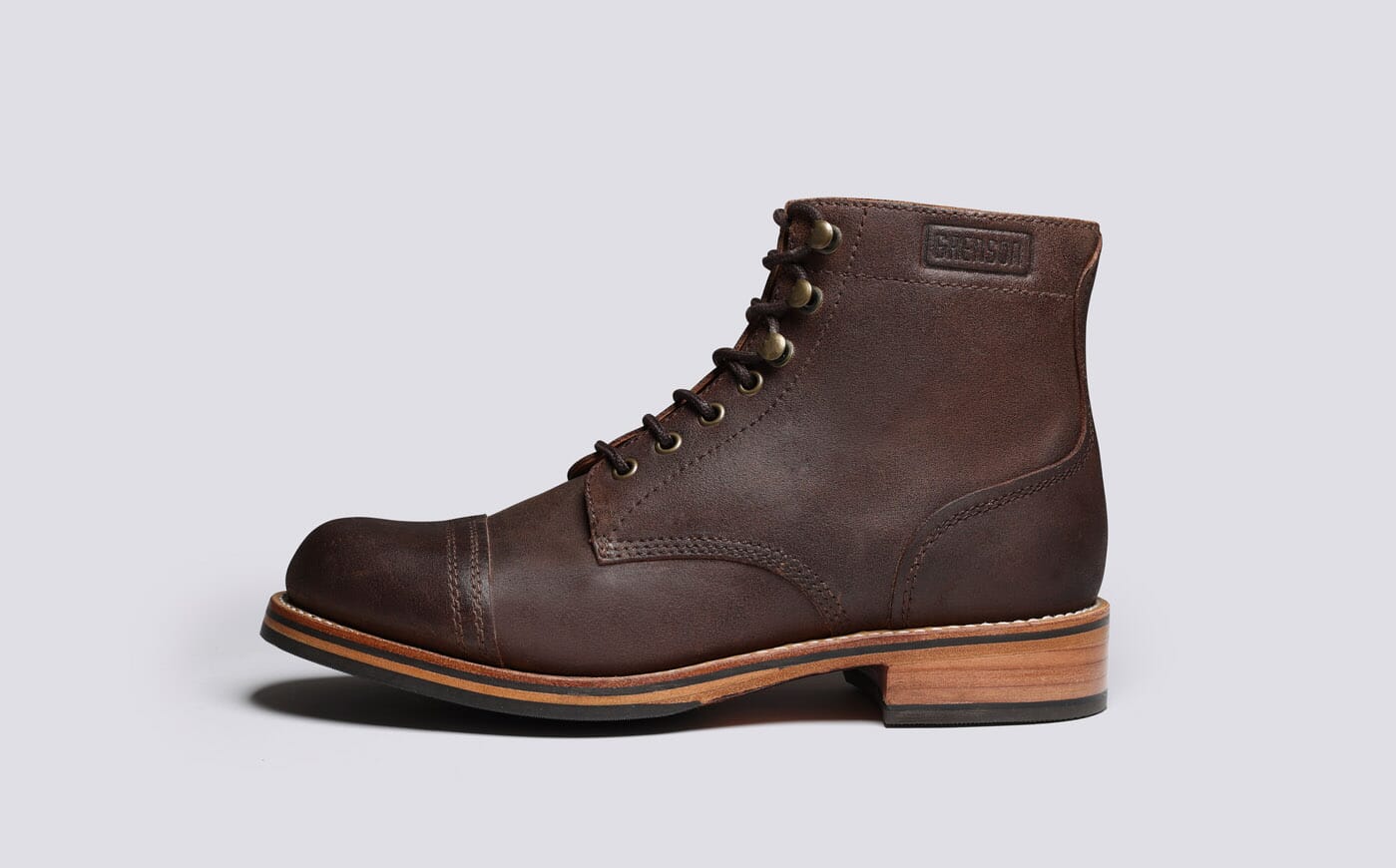 Radley Mens Boots in Brown Waxy Suede Grenson
