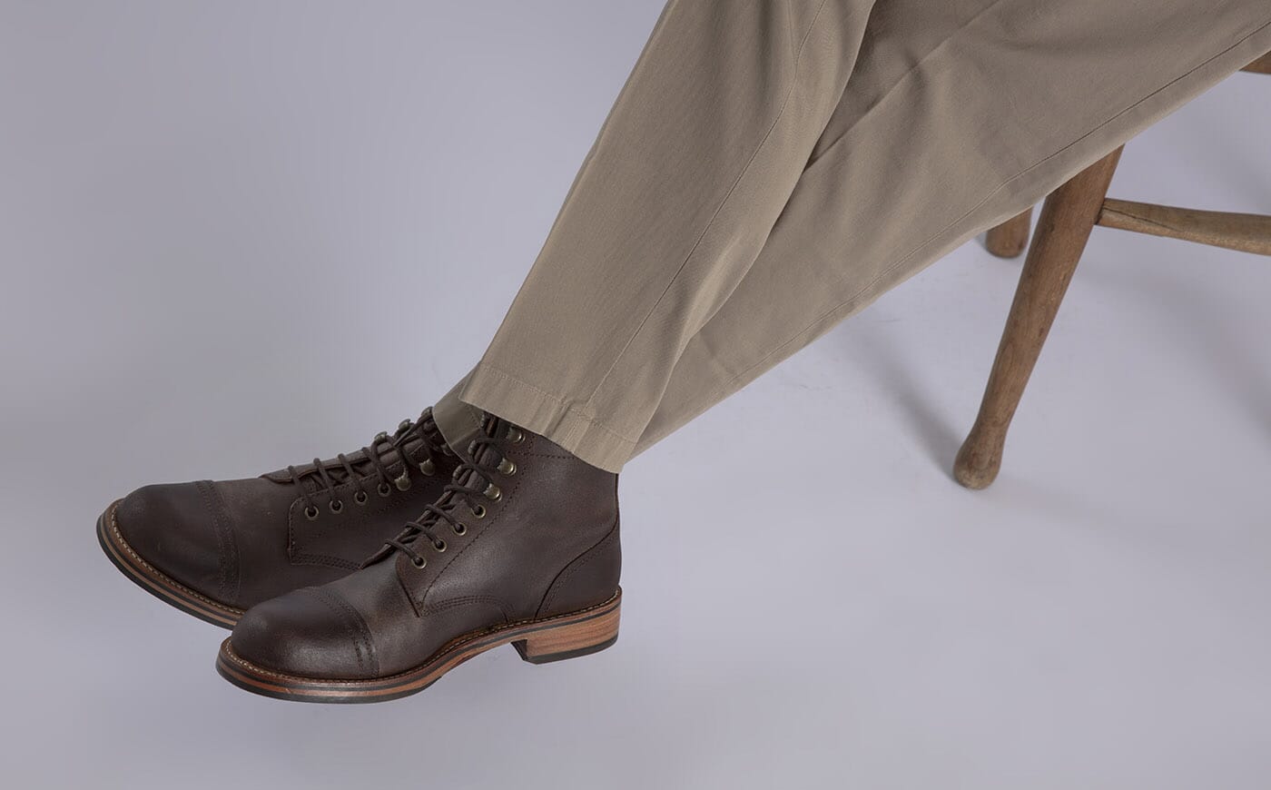 Radley Mens Boots in Brown Waxy Suede Grenson