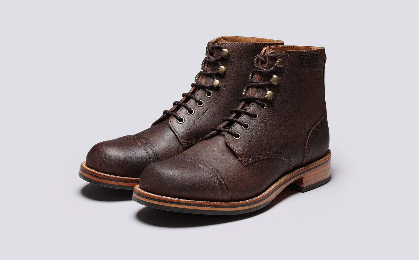 Radley Mens Boots in Brown Waxy Suede Grenson