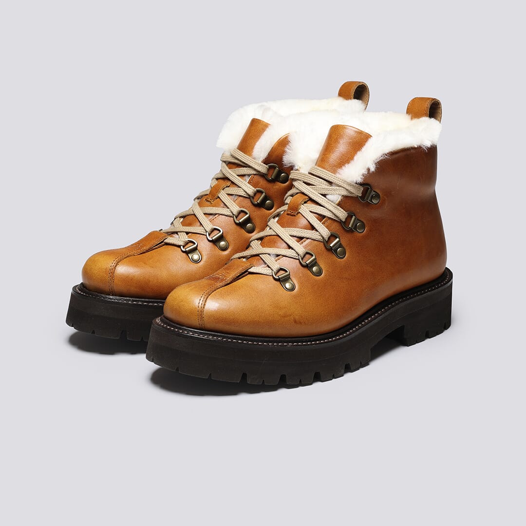 Shearling hiking boots deals