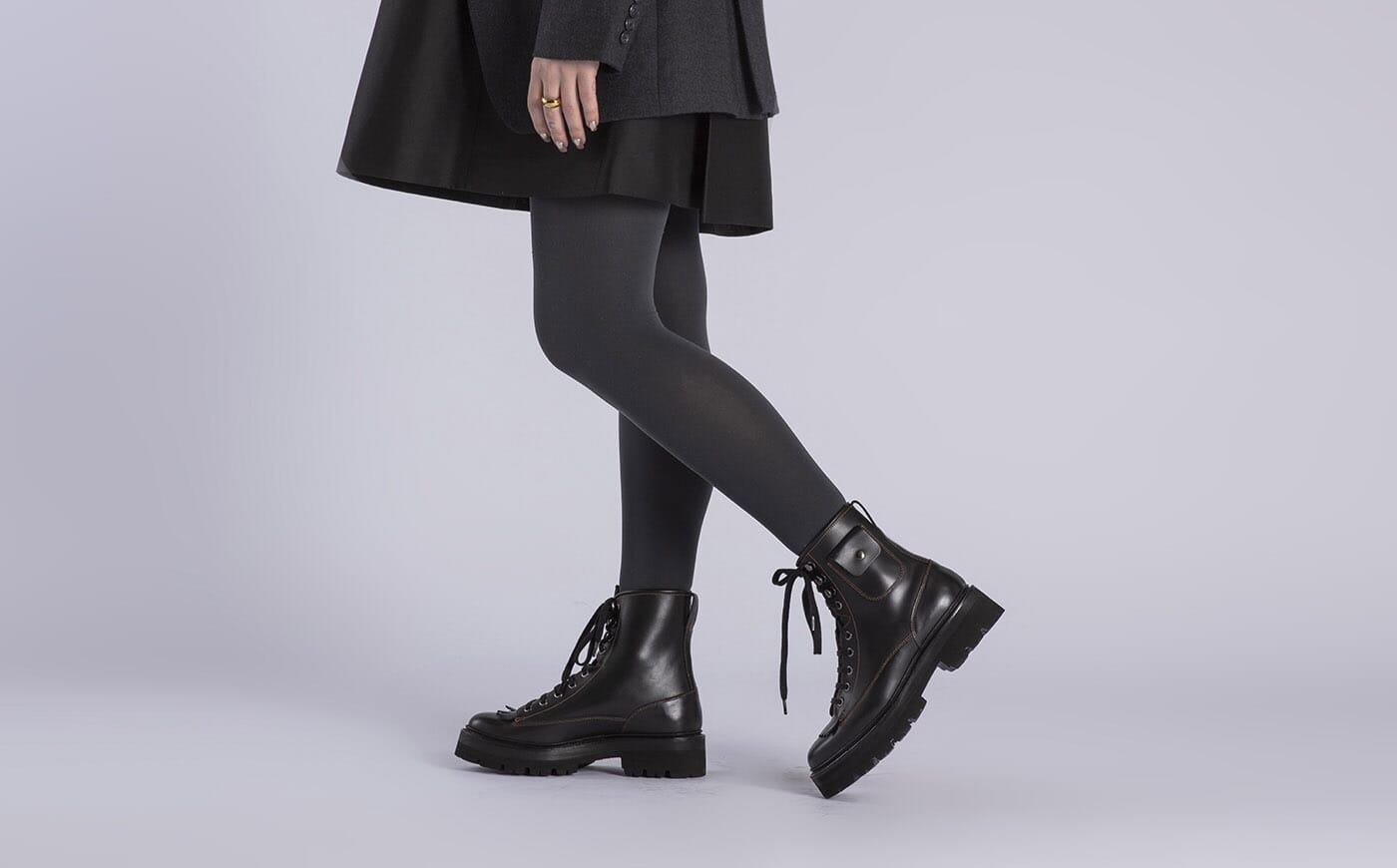 Grenson black boots discount