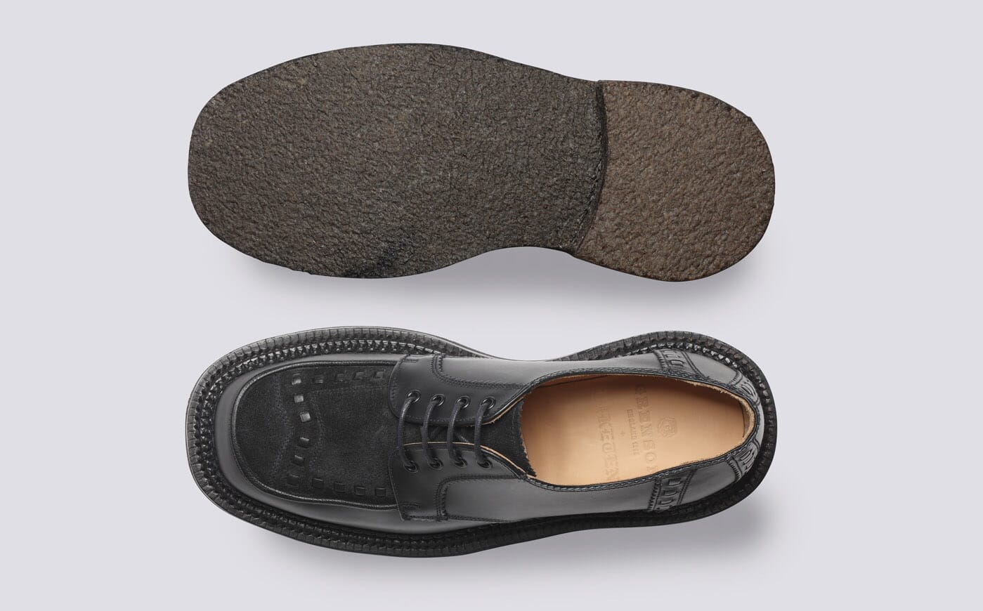 Grenson triple welt black hotsell