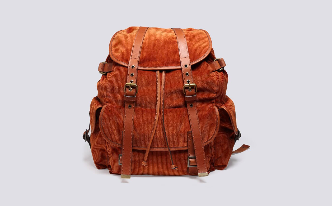 Backpack in Brown Corduroy | Grenson