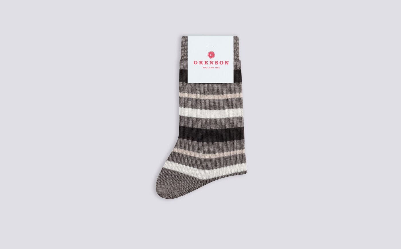 Socks Brown And Beige Stripe Socks Brown And Beige Stripe