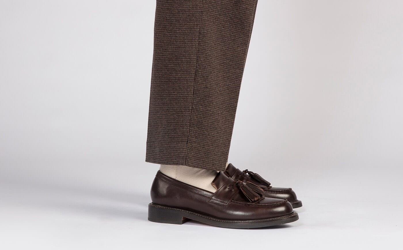 Morven Mens Loafers in Dark Brown Leather Grenson