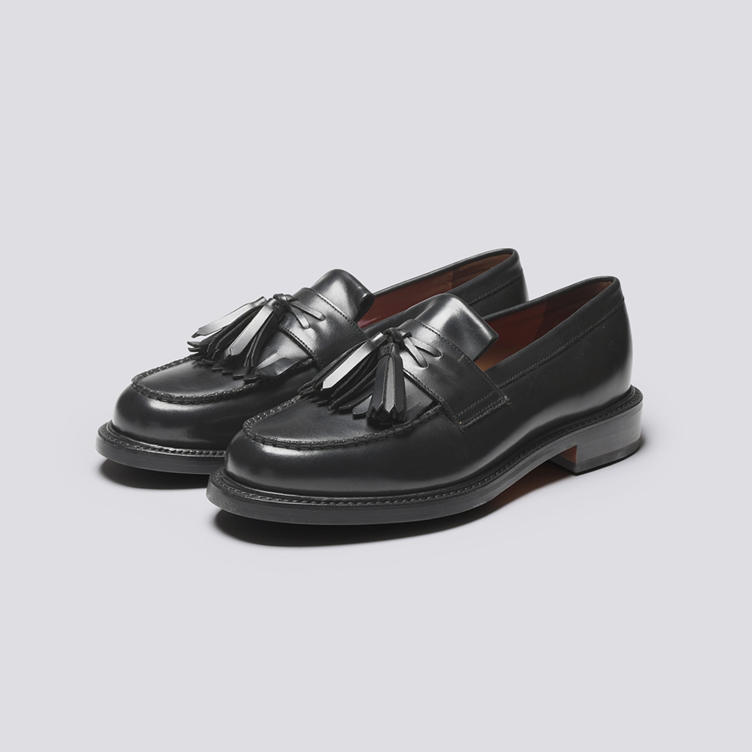 Morven | Mens Loafers in Black Leather | Grenson