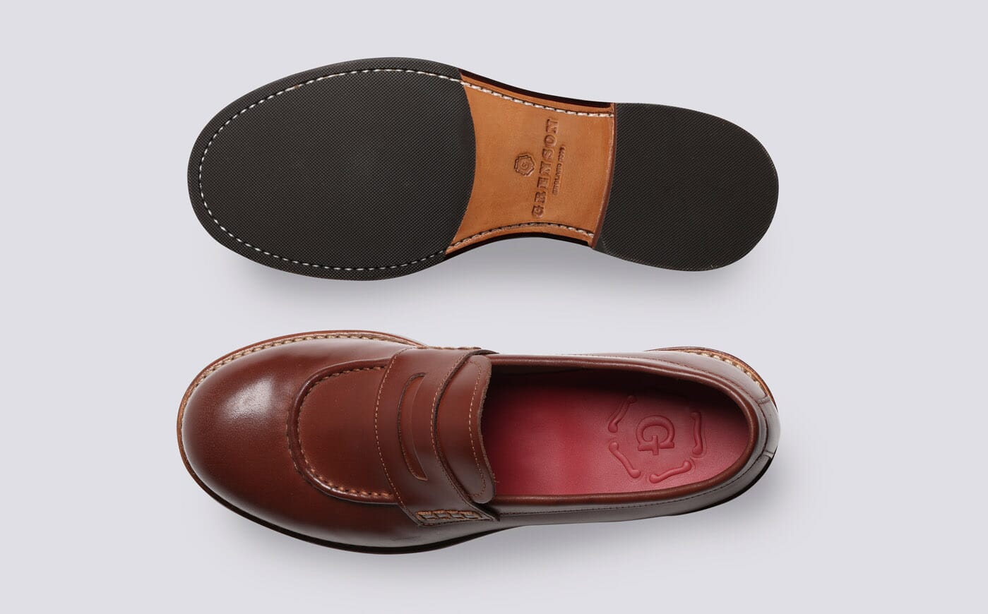 Hattie Womens Loafers in Tan Colorado Leather Grenson