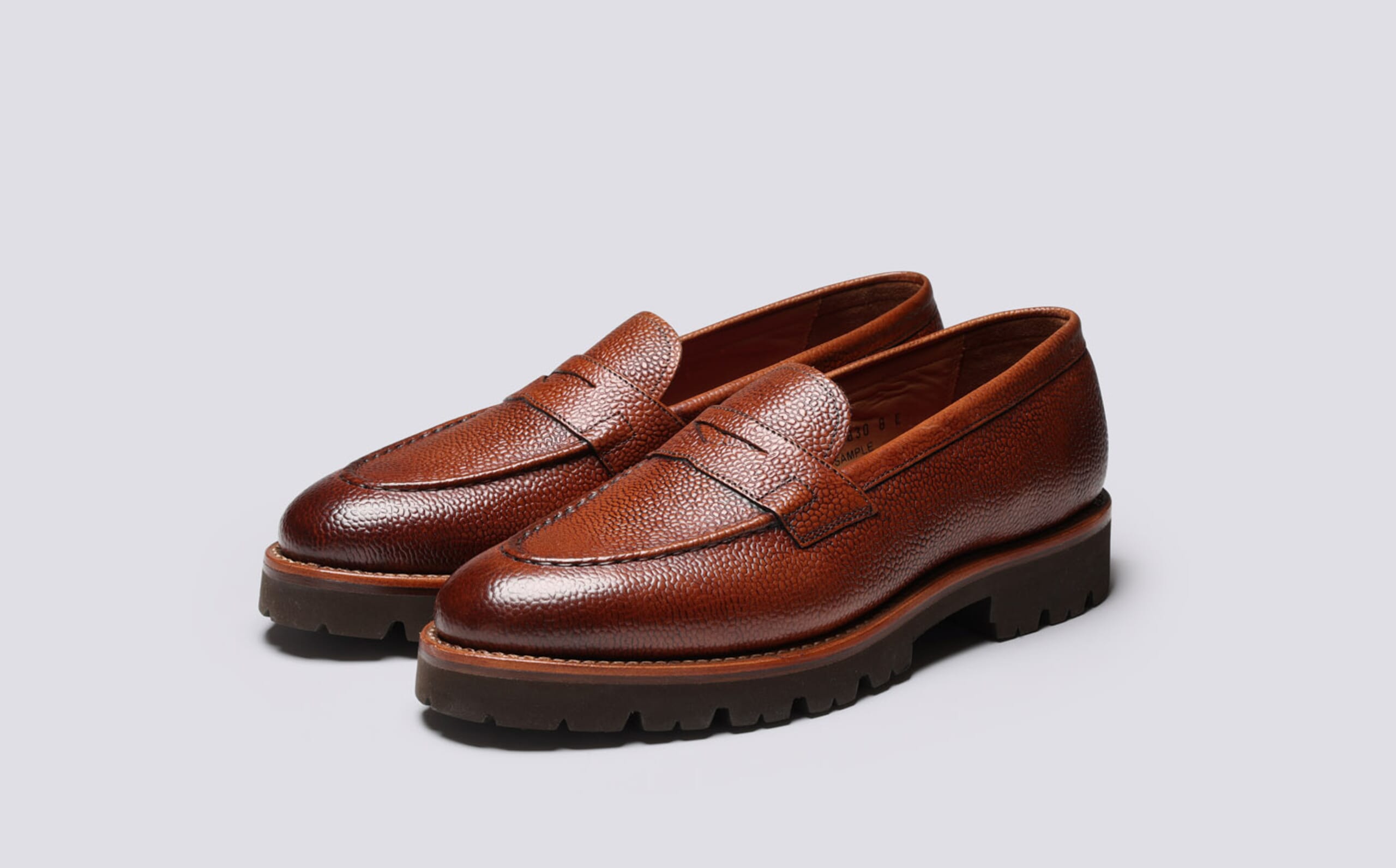 Lloyd | Mens Loafers in Tan Country Grain | Grenson display picture 3