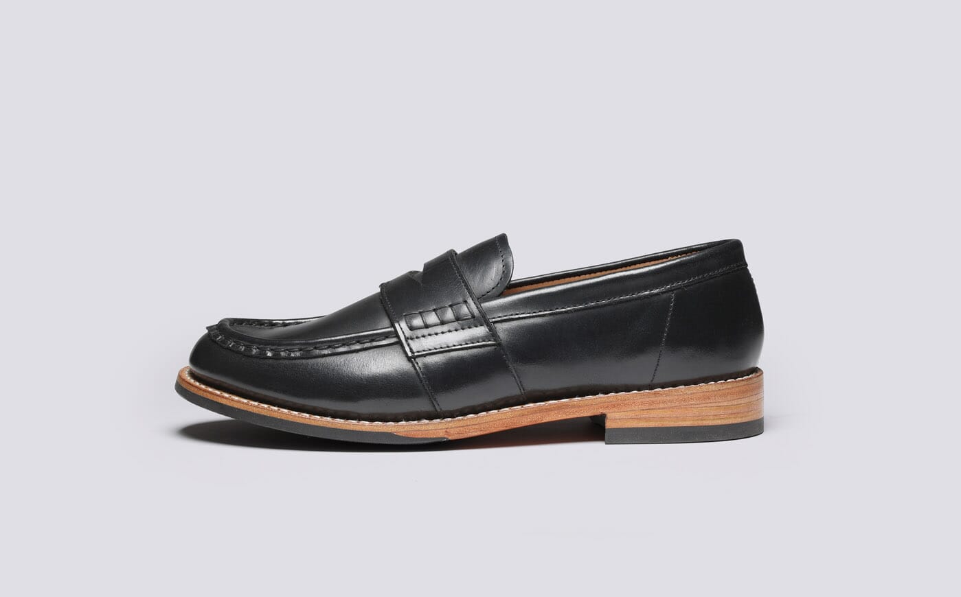 Natalie | Womens Loafers in Black Leather | Grenson display picture 1