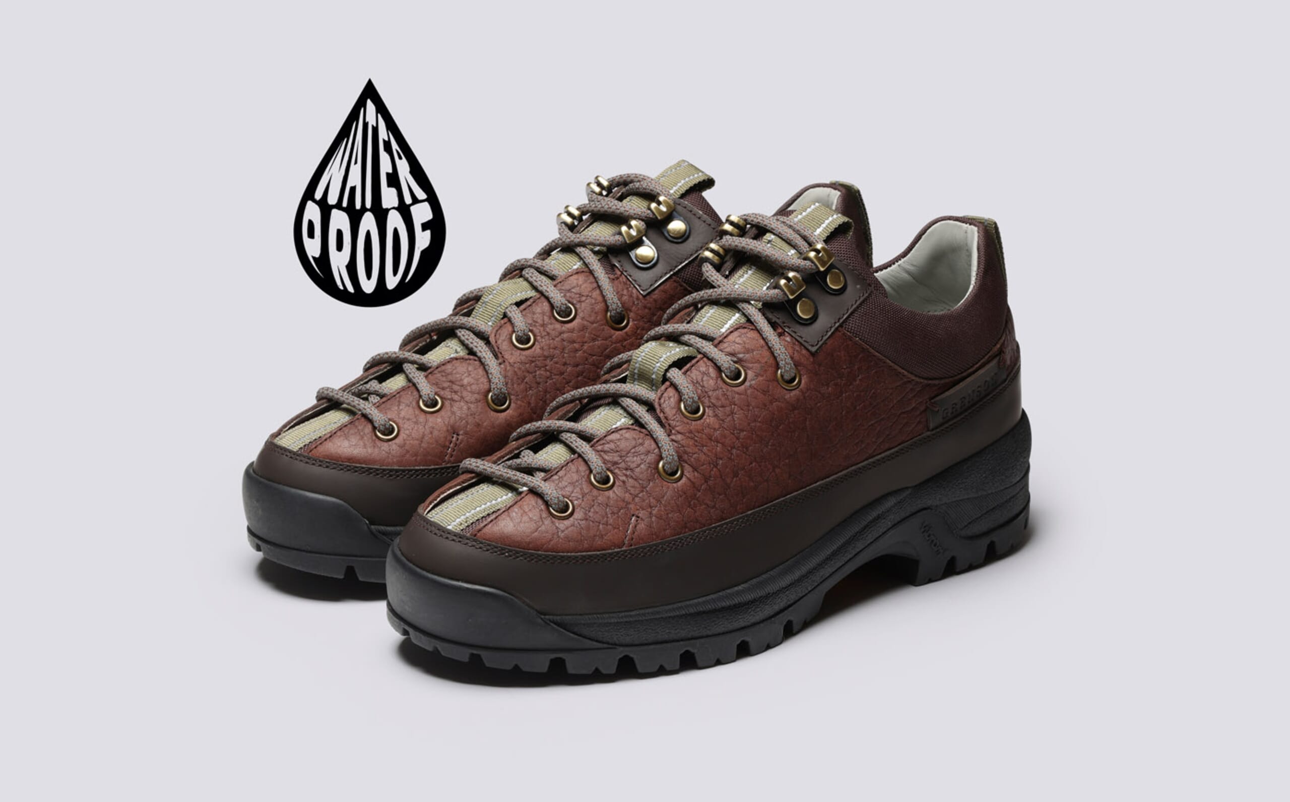Sneaker 70 | Mens Shoes in Brown on Vibram Sole | Grenson display picture 1