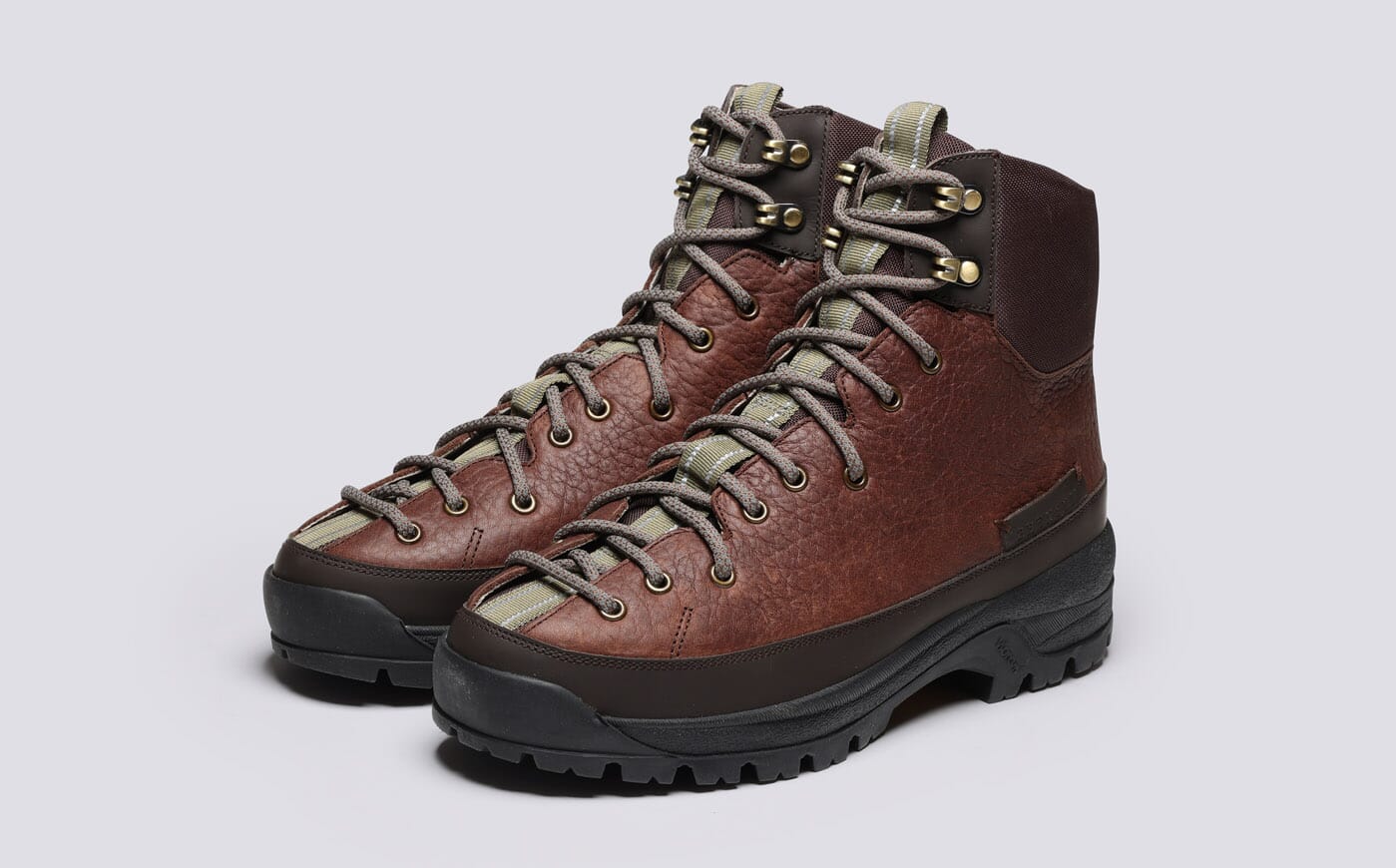 Sneaker 71 Womens Boots in Brown on Vibram Sole Grenson