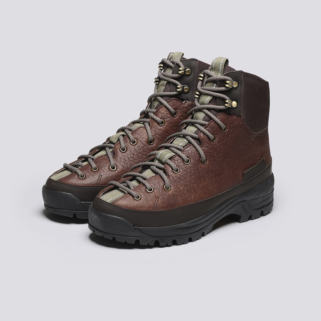 【ラッピング不可】 Brown in Boots Womens | 71 Sneaker on Grenson | Sole Vibram 靴