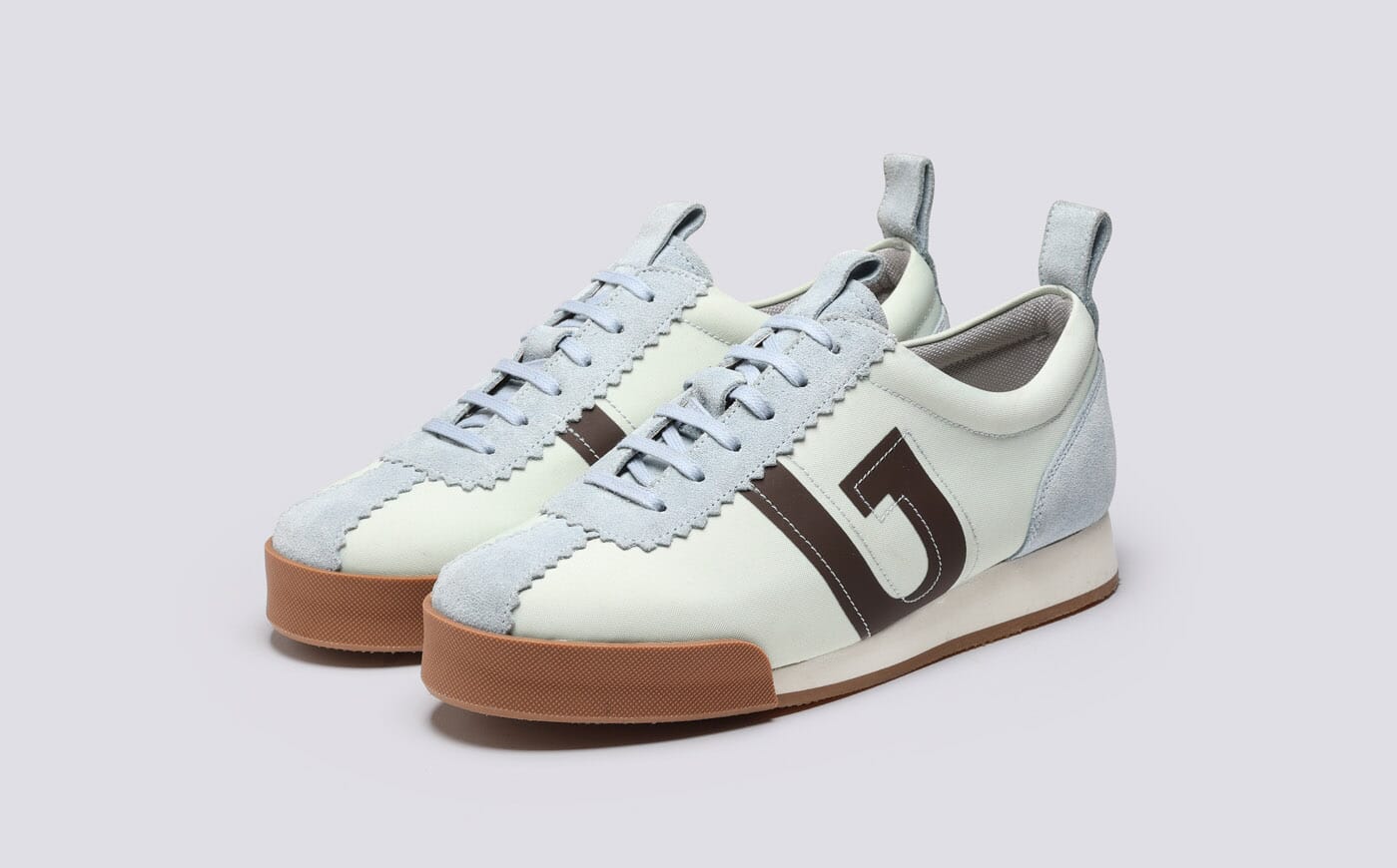Sneaker 80 | Womens Trainers in Beige Recycled Canvas | Grenson