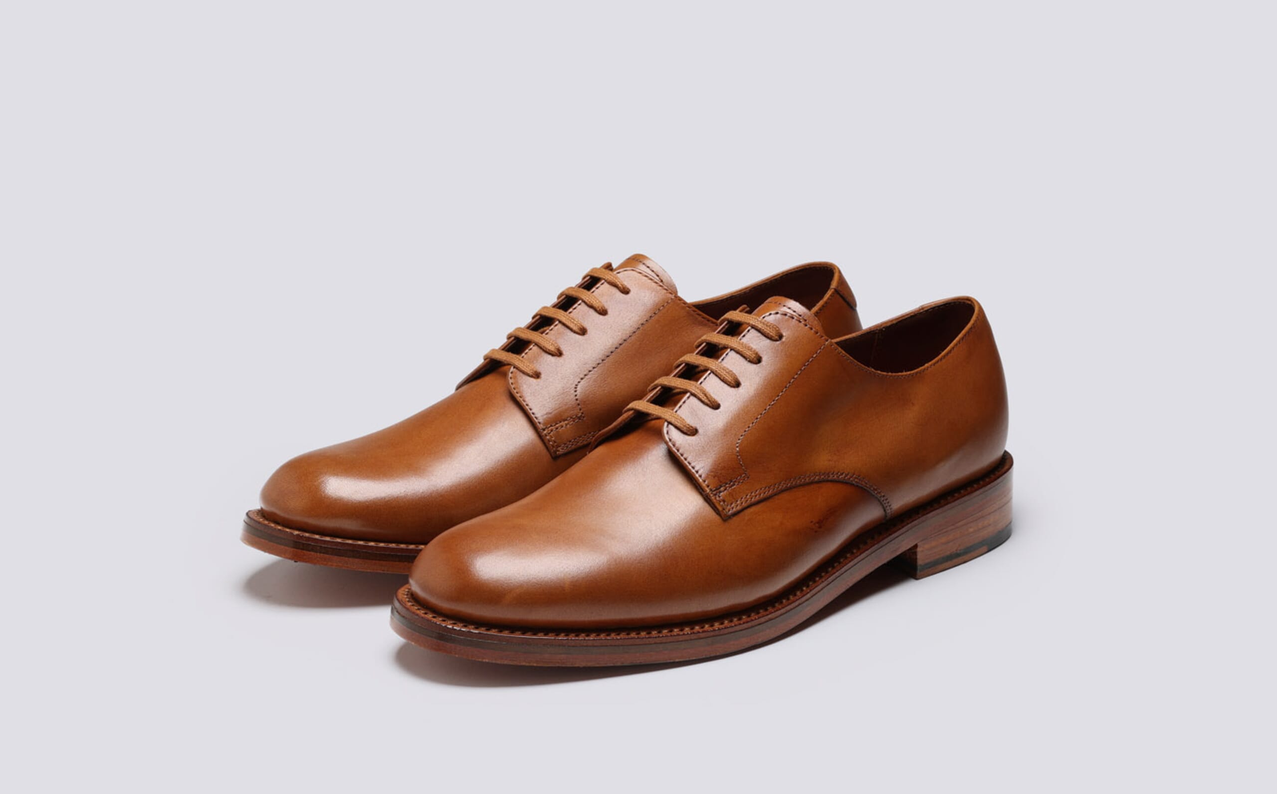 Grenson Curt $460 Derby US 11 (UK 10) NEW IN BOX Curt | Derby Shoes for Men in Tan Dipped Leather | Grenson main image 4