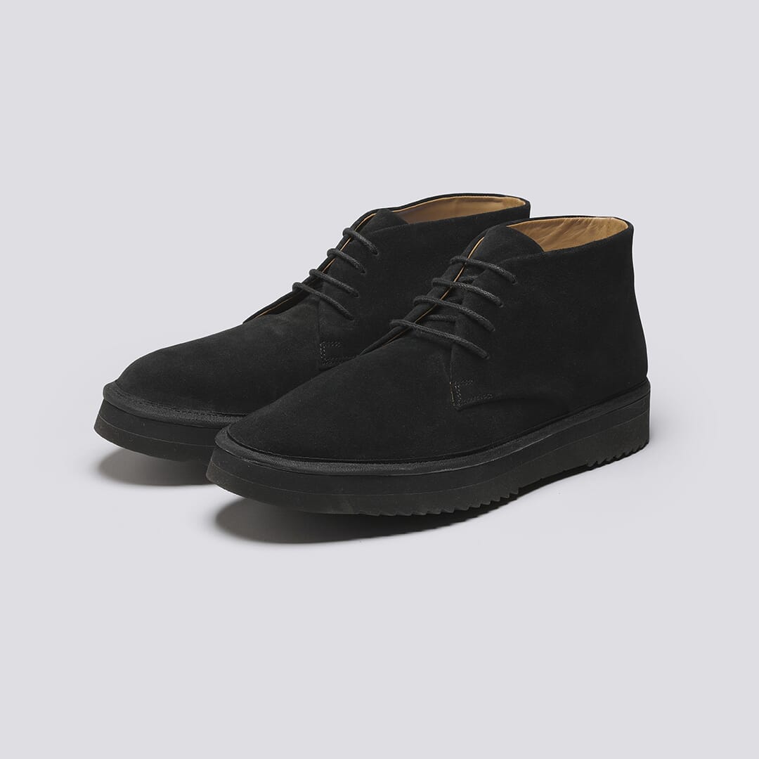 black suede chukka