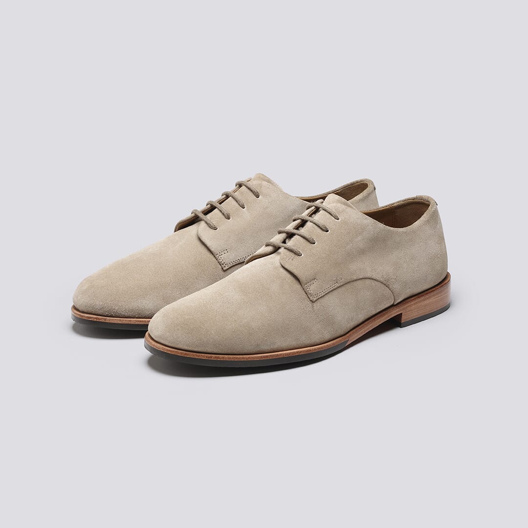 Grenson Derby Shoes Men\'s Size UK 7 Beige Suede Platform 4043-157 Classic Casual Bennett | Mens Derby Shoes in Beige Suede | Grenson main image 4