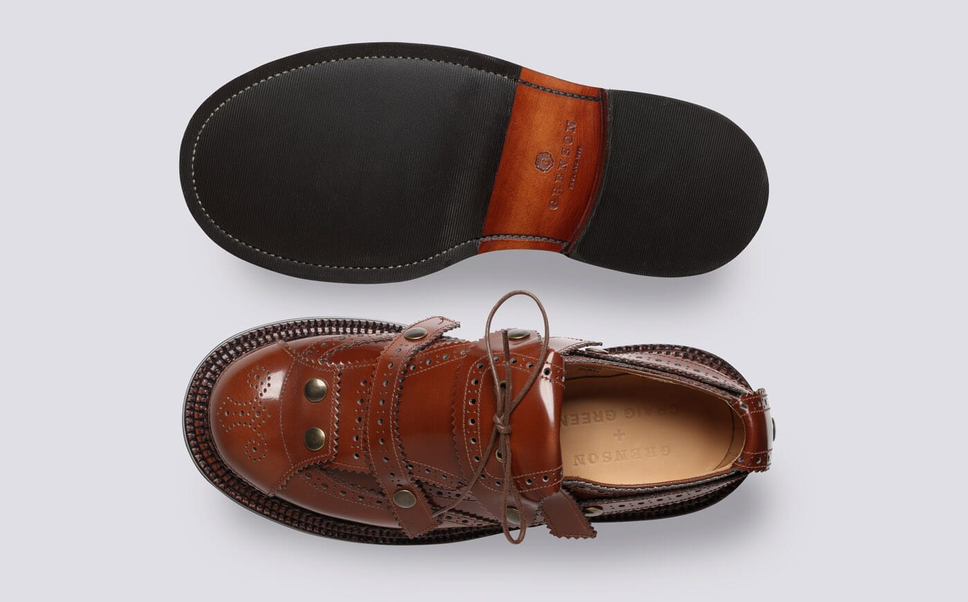 CRAIG GREEN + Grenson | Mens Brogues in Brown Leather | Grenson Shoes