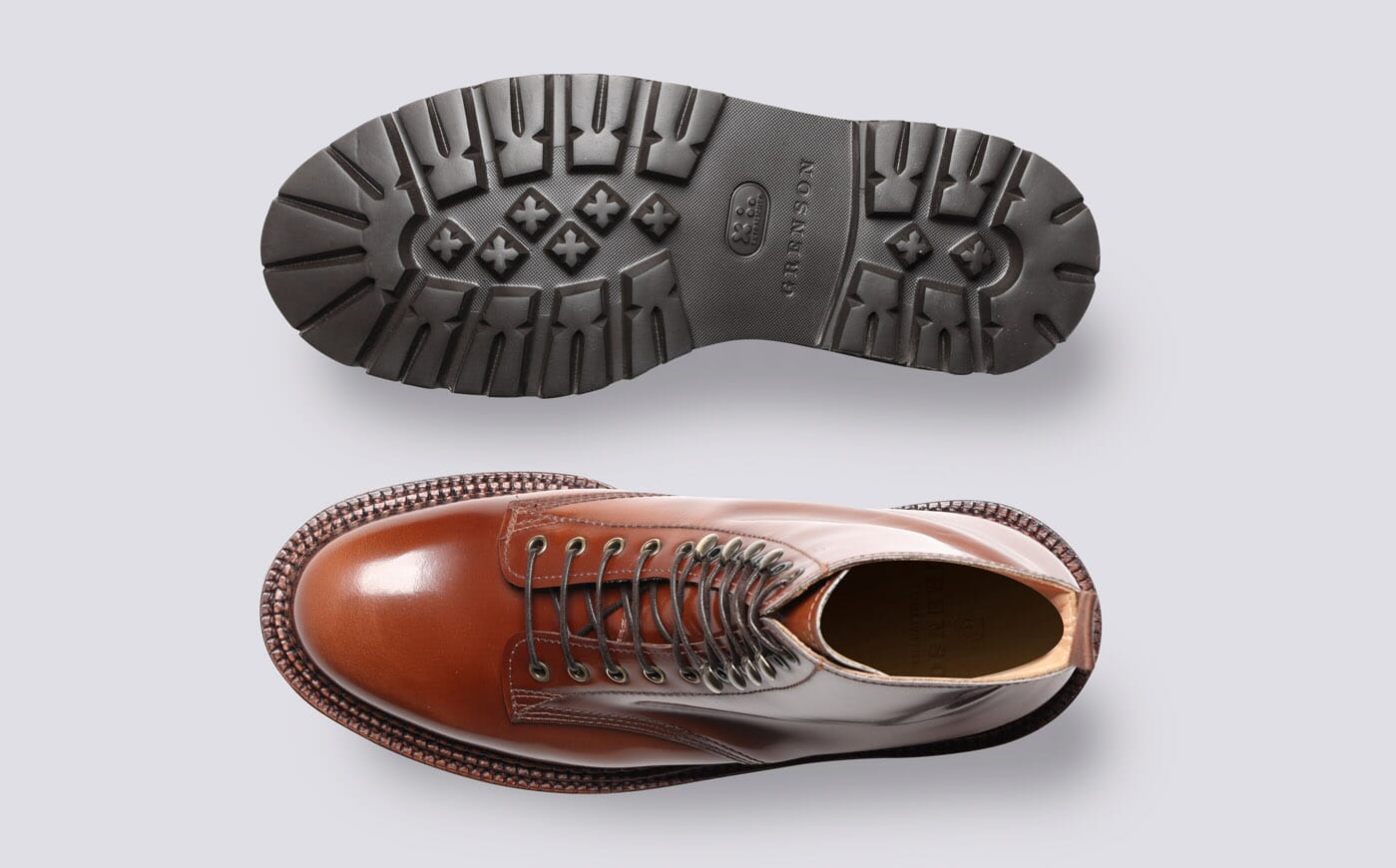 Jude | Mens Boots in Mid Brown with Triple Welt | Grenson