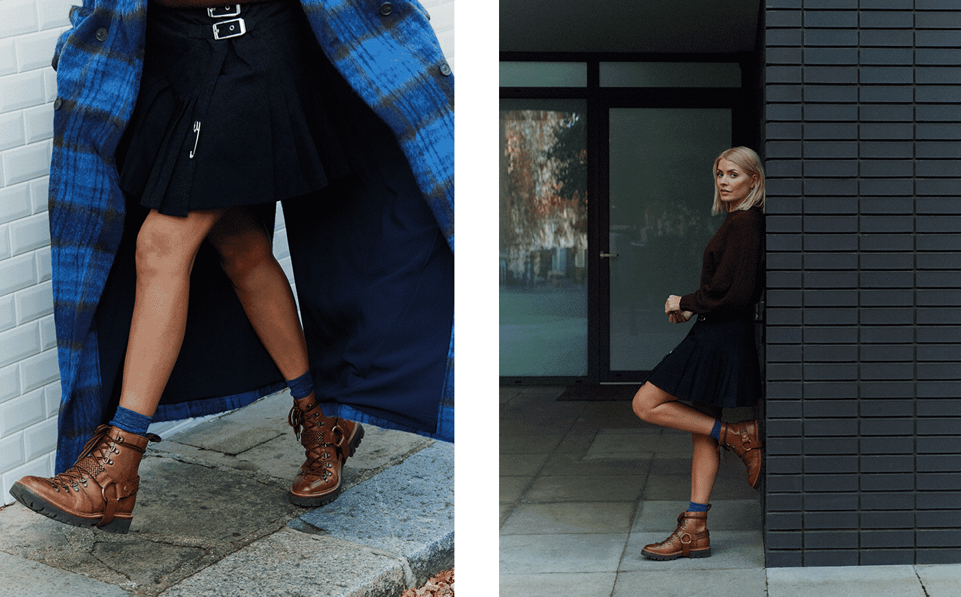 Nanette | Holly Willoughby Hiker Boots in Tan | Grenson