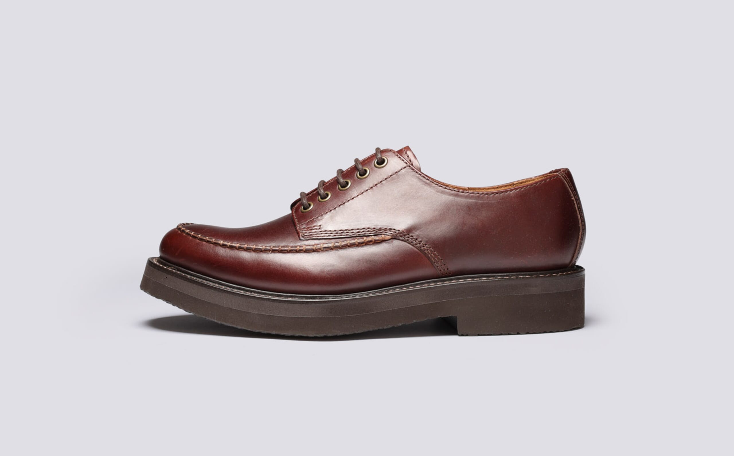 GRENSON Leather Oxford Shoes Men’s size 9 Brown Lace Up Grenson Leander Oxford Boot | Tan | US Stockists main image 2