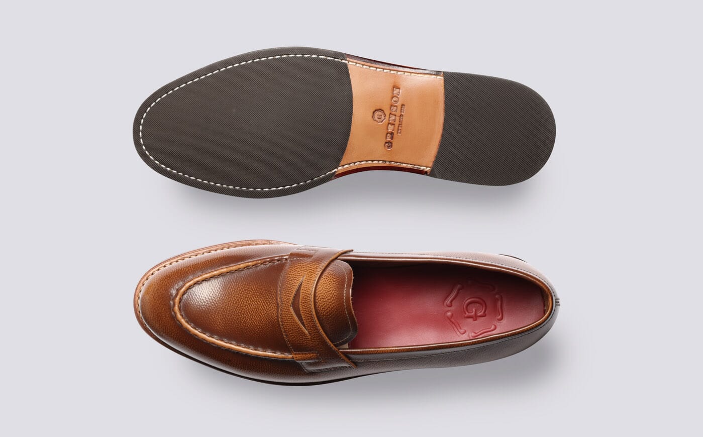 HEL by LLoyd Mens Leather Size 10 Brown Derby Loafer HELM Men main image 4