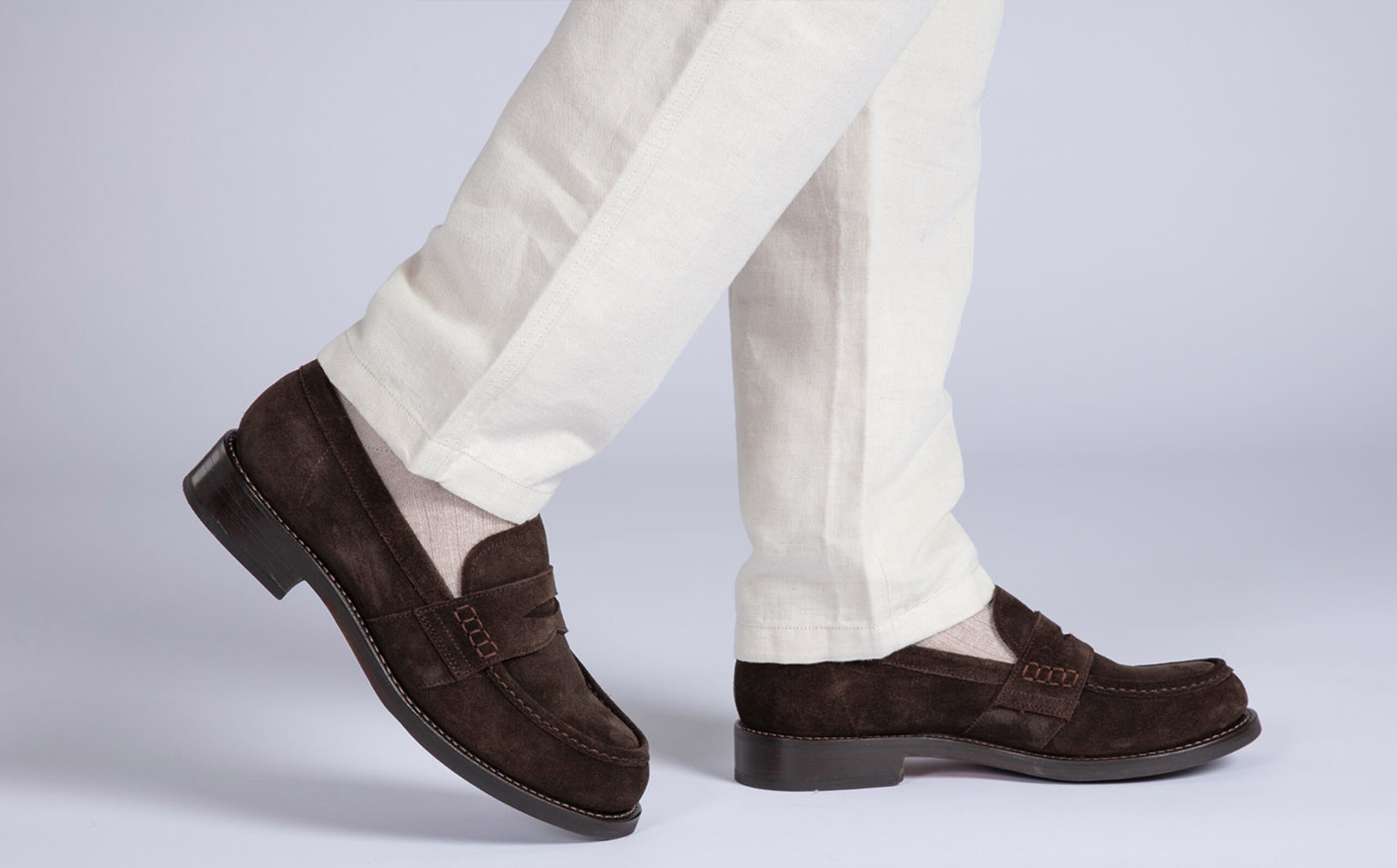 Nate | Mens Loafers in Brown Suede | Grenson display picture 3