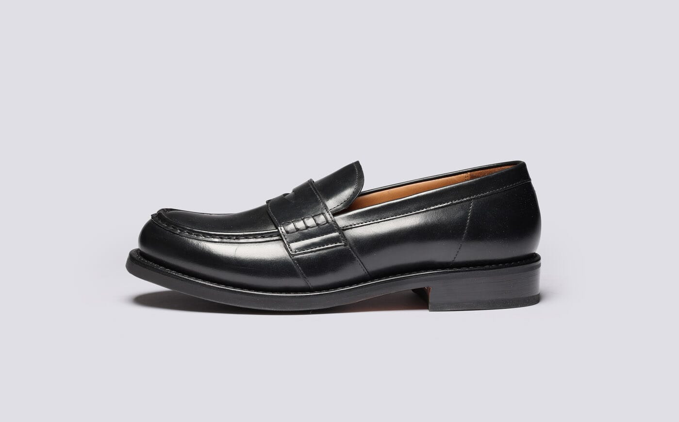 Nate | Mens Loafers in Black Leather | Grenson display picture 2