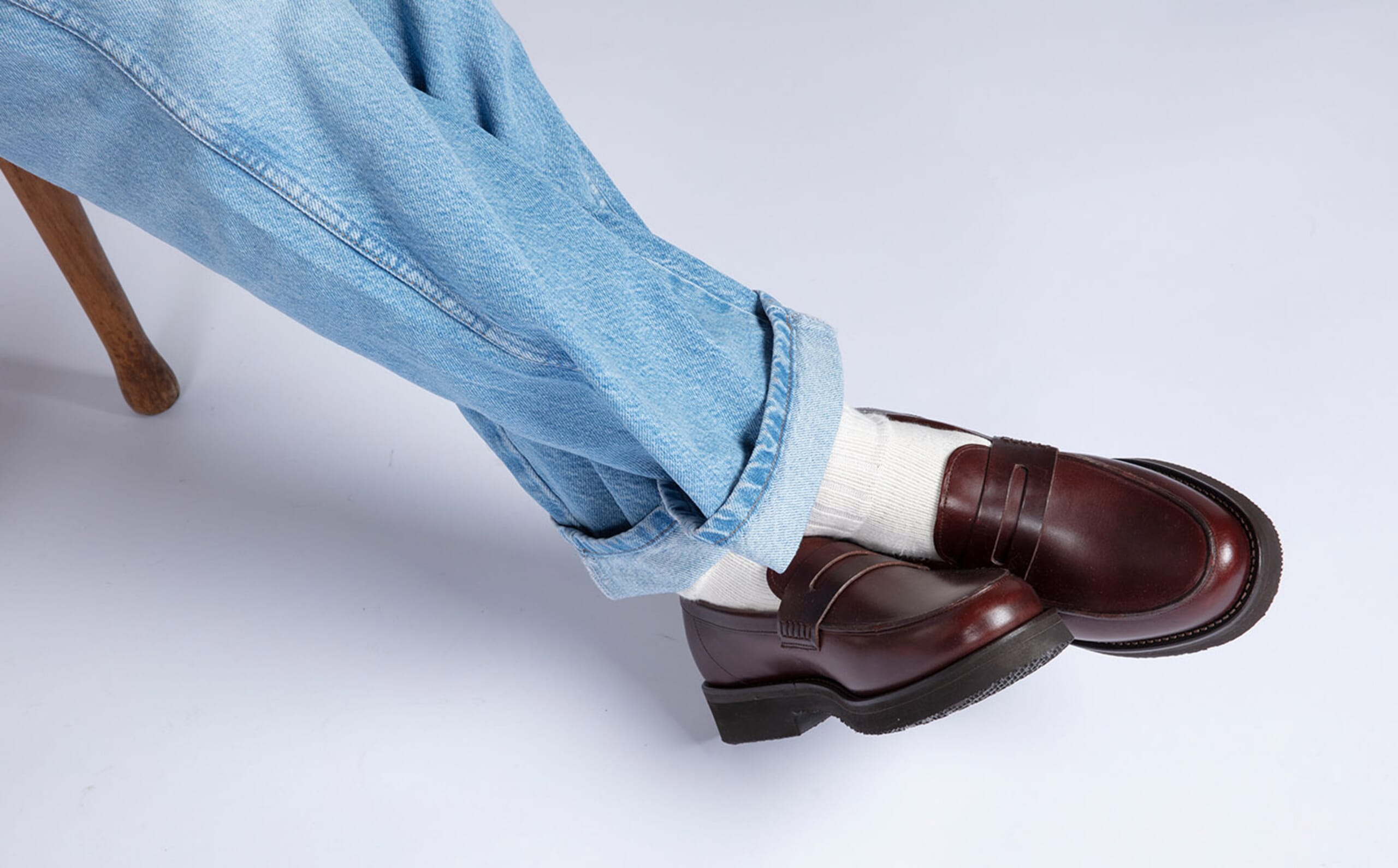 Grenson Jago Leather Penny Loafers Jago | Mens Loafers in Light Tan Dipped Leather | Grenson main image 4