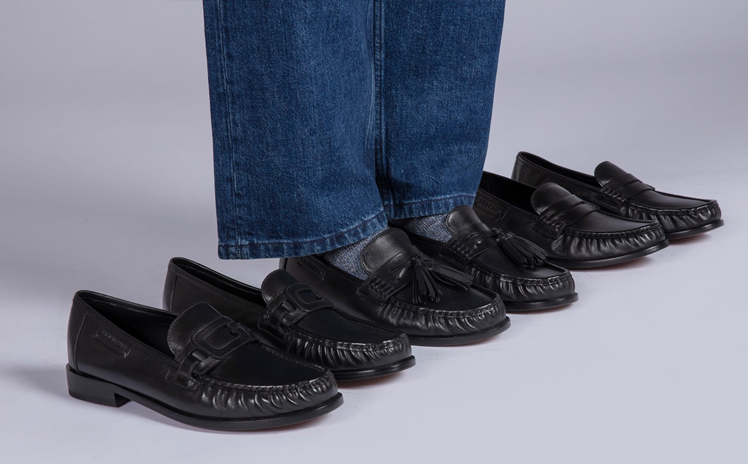 Grenson Black Leather Merlin Tassel Loafers - 10 UK/11 US Grenda Loafer In Black Leather | Emilia Wickstead main image 3