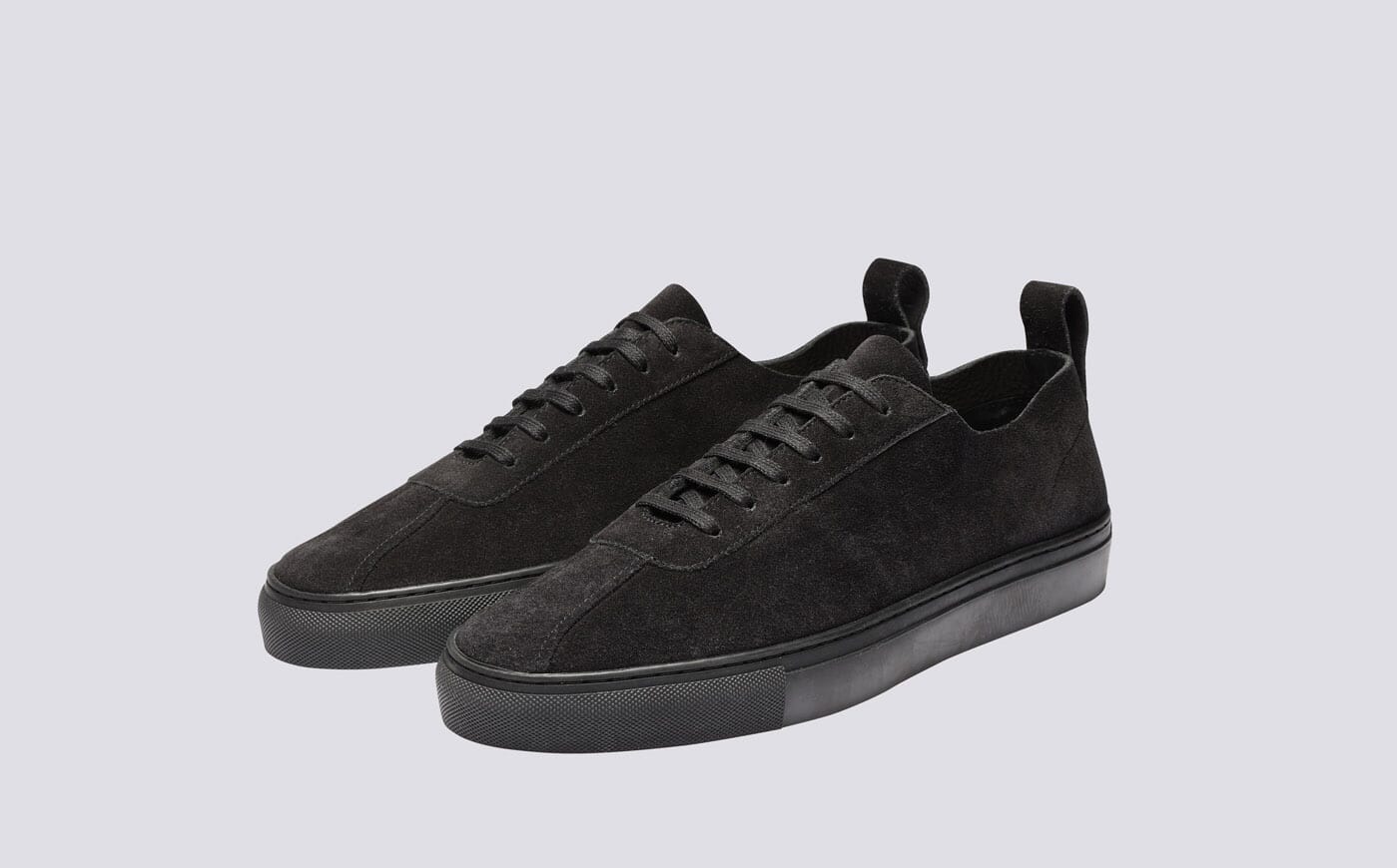 grenson Sneaker 1 U | Mens Sneakers in Black Suede Black Friday Buy Now |  Shoes