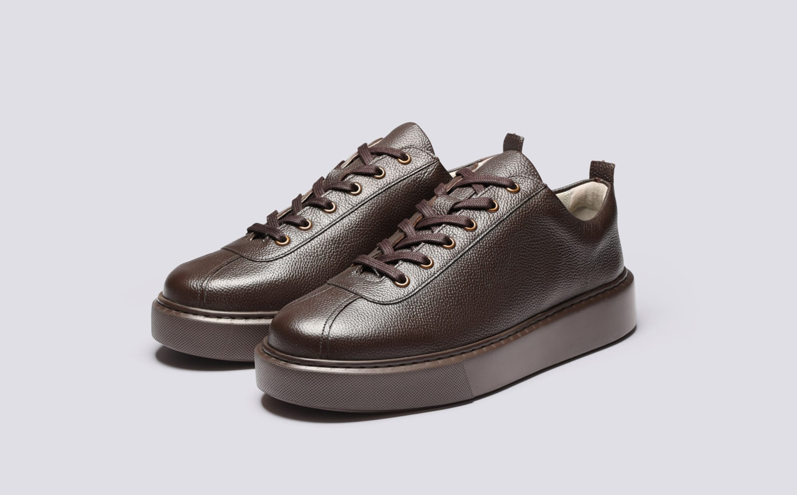 Sneaker 30 | Mens Sneakers in Tan Leather | Grenson