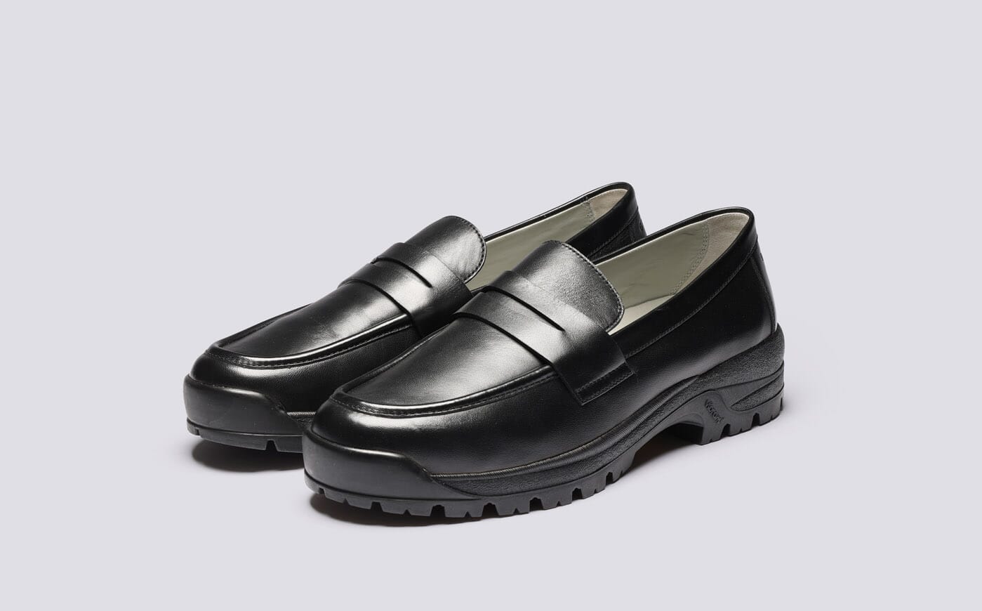Sneaker 87 | Womens Loafers in Black with Vibram Sole | Grenson