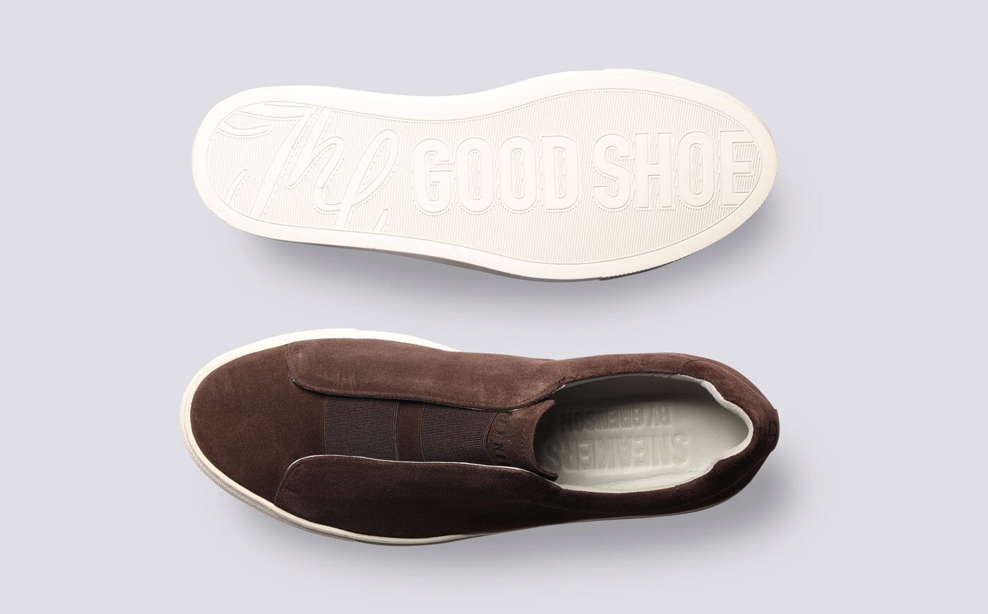 Men\'s Brown Nubuck Slip-On Derbys Derby slip-on - Men | Ferragamo main image 4