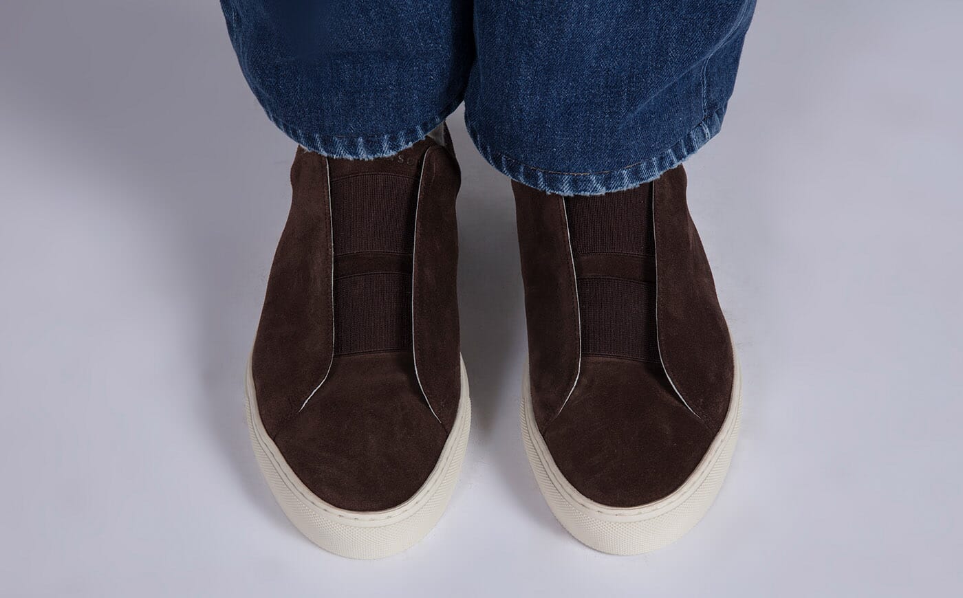 Men\'s Brown Nubuck Slip-On Derbys Derby slip-on - Men | Ferragamo main image 2