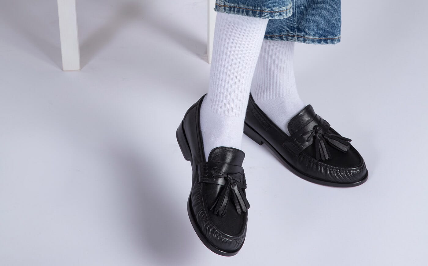 Grenson Black Tassel Loafers 8 E Morven | Mens Loafers in Black Leather | Grenson main image 4