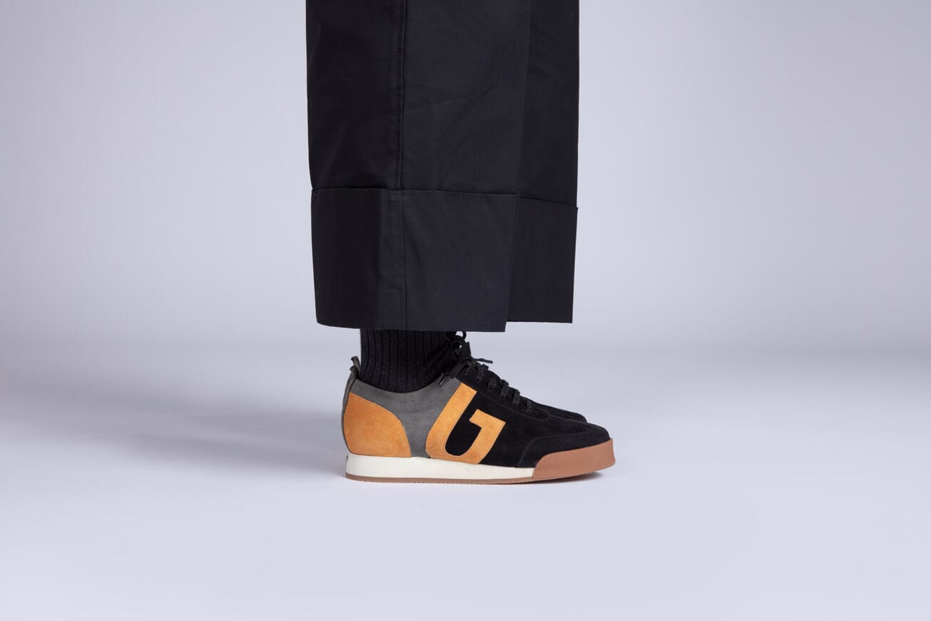 Sneaker 51 | Womens Trainers in Grey and Black Multi Suede | Grenson
