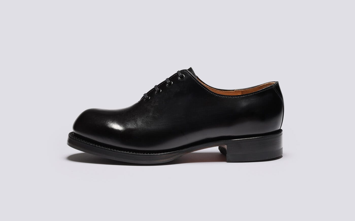 Grenson Classic Black Leather Oxfords GRENSON Camden Polished-Leather Derby Shoes for Men | MR PORTER main image 3