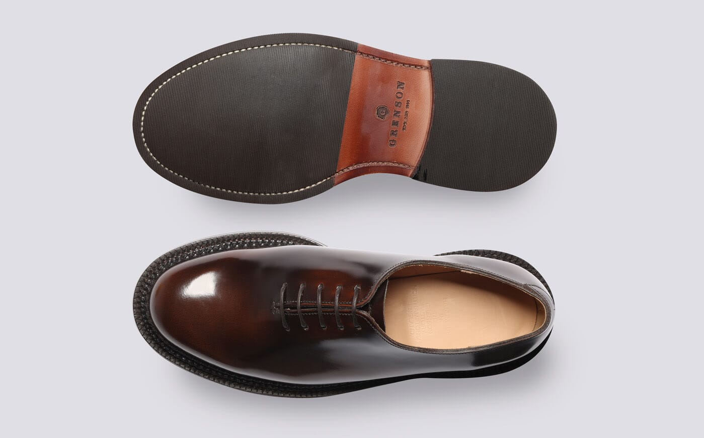 Michael | Mens Triple Welt Wholecut Shoes in Dark Brown | Grenson