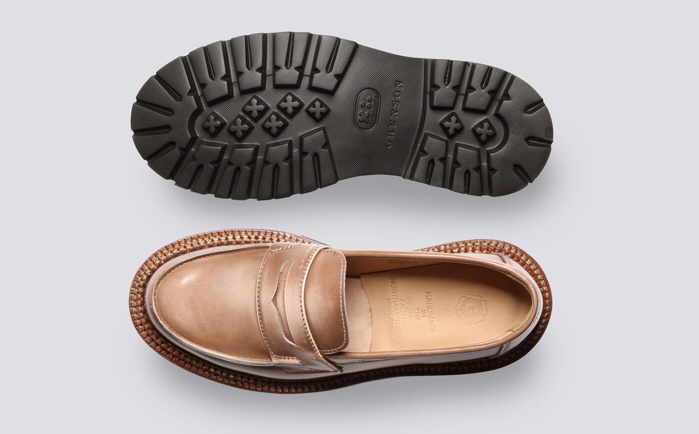 Epsom | Womens Loafers in Pink with Triple Welt | Grenson