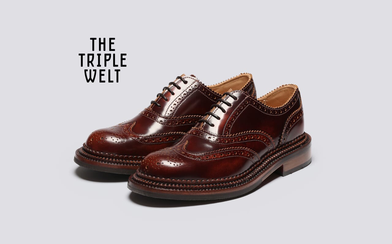 新品★グレンソン TRIPLE WELT トリプルウェルト 英国製 グレンソンのトリプルウェルトコレクションからプレーントウの