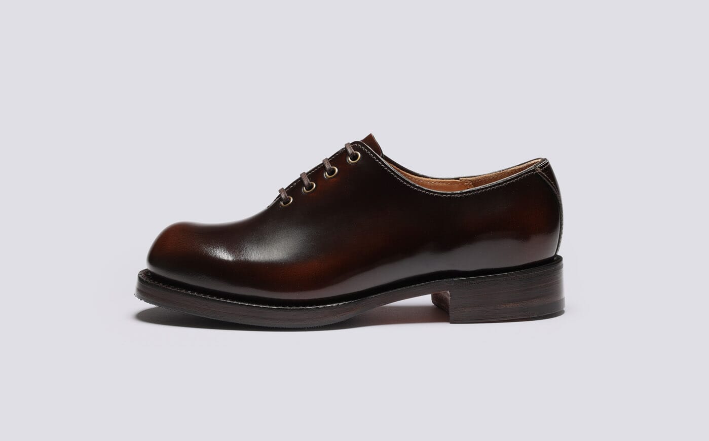 Fairfax | Womens Wholecut Oxford Shoes in Dark Brown Leather | Grenson Fairfax | Womens Wholecut Oxford Shoes in Dark Brown Leather | Grenson