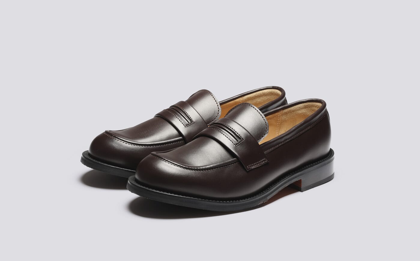 Grenson x YMC | Mens Leather Loafer in Black Calf Leather | Grenson