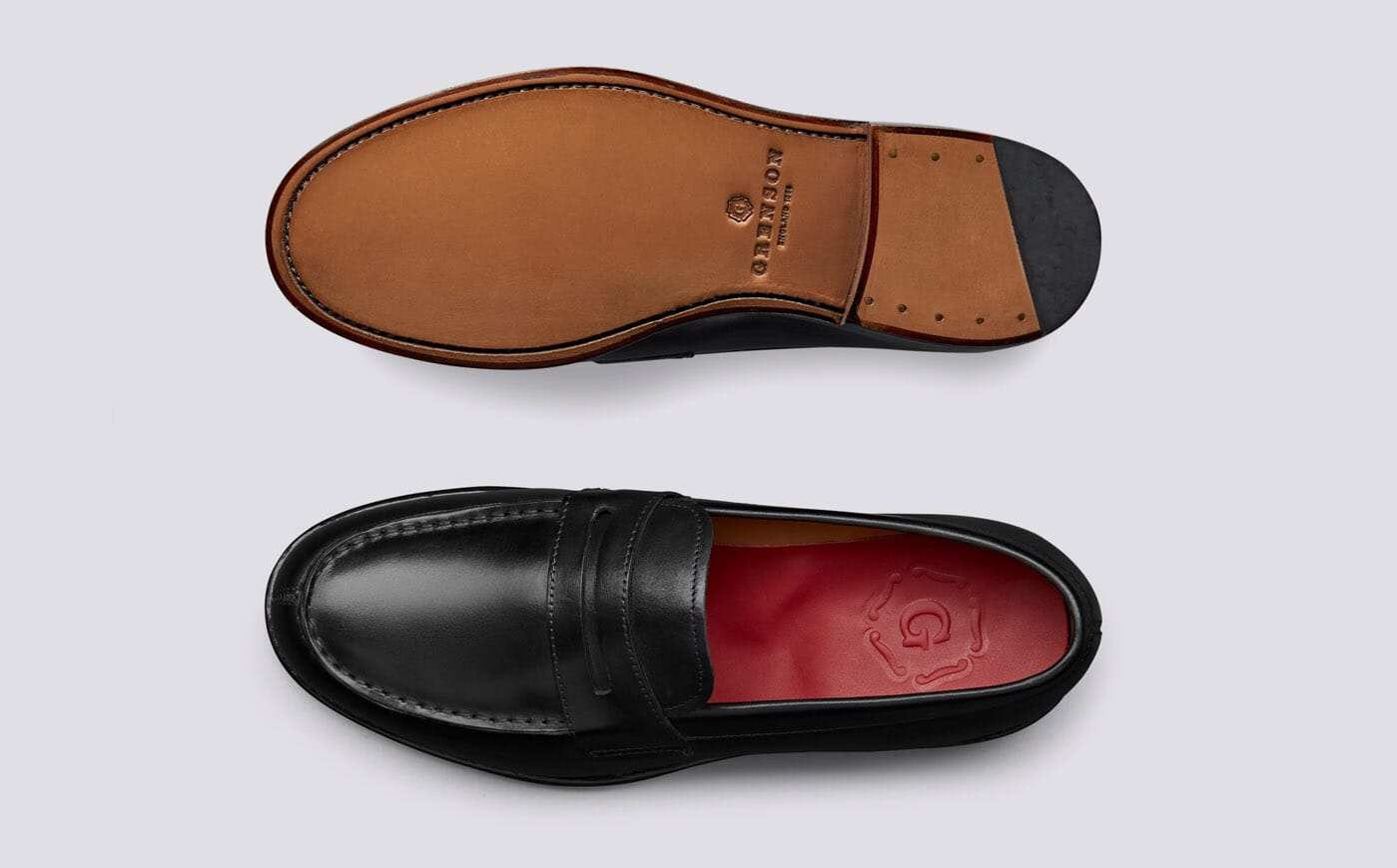 Grenson Peter Black Leather Penny Loafers Men’s UK 11 / US 12 Chunky Sole EUC Pre-Worn Peter | Mens Loafers in Black Leather | Grenson main image 2