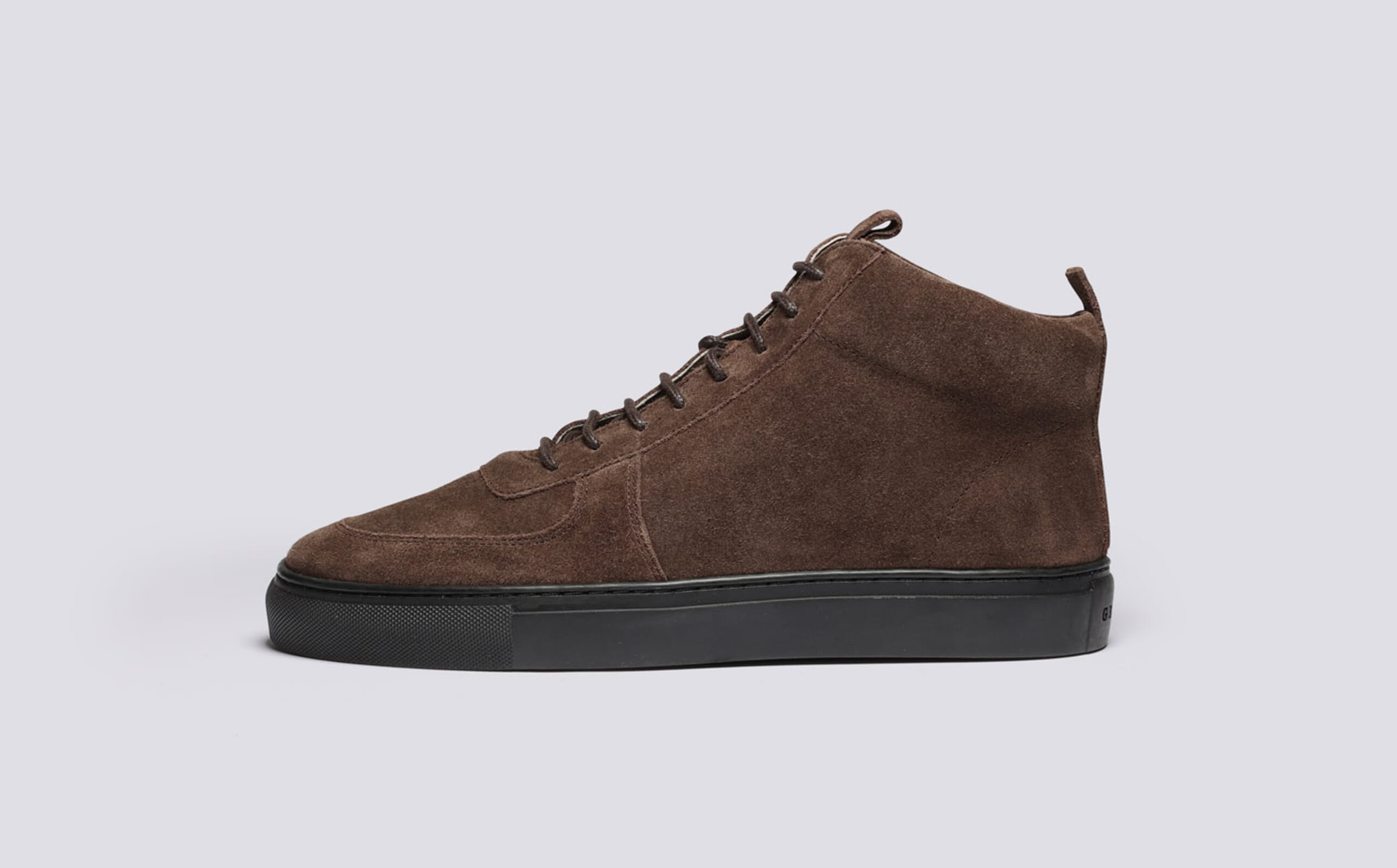 Brown Suede High-Top Sneakers Revitalign Orthotic Suede High Top Sneaker - Wrigley - QVC.com main image 4