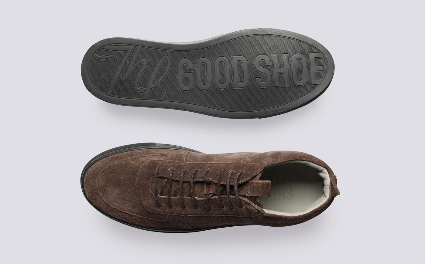 Sneaker 28 | Mens Hi Top Trainers in Brown Suede | Grenson