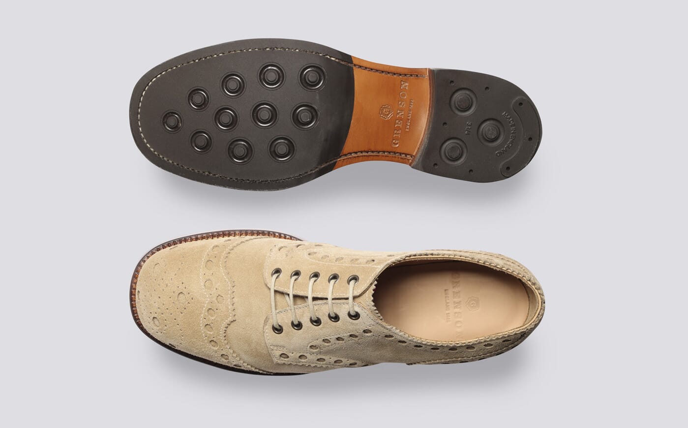 Caleb | Mens Made in England Goodyear Welted brogue in  display picture 1
