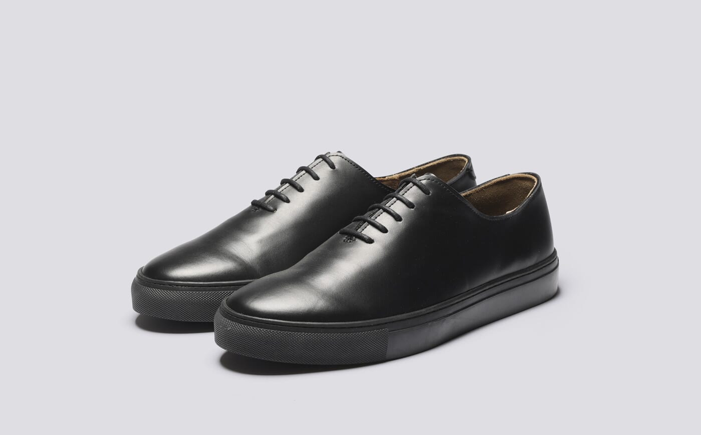 3月末まで！【希少UK12・英国製】Grenson Men's Made In England Sneaker | Wholecut from Brown Woven Leather