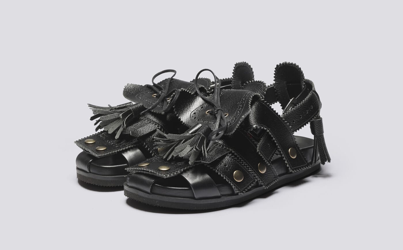 Craig Green x Grenson Q | Women's Black Leather Sandal